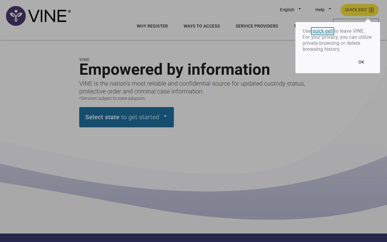 VINELink and PA SAVIN portal for Berks County custody and warrant records
